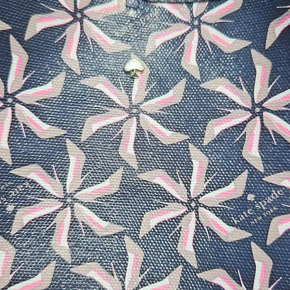 Kate Spade Broome Street Navy And Neutral High Heel Pinwheel Tote
